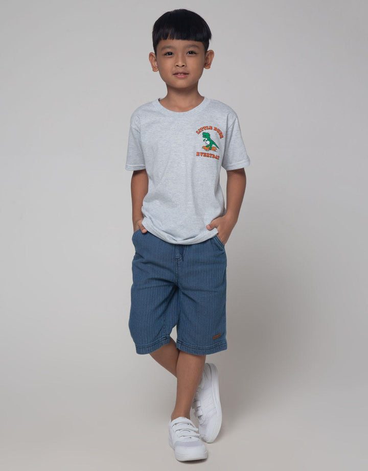 Little M Dino Side Boys T-Shirt