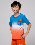 Little M Dino Ombre Kaos Anak Laki-laki