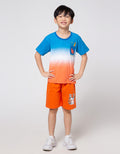 Little M Dino Ombre Kaos Anak Laki-laki