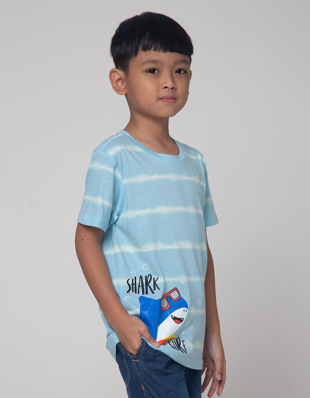 Little M Rotary Shark Kaos Anak Laki-laki