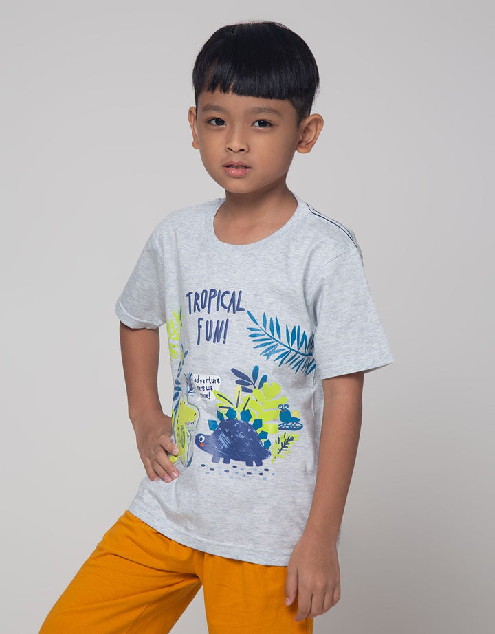 Little M Tropical Fun Kaos Anak Laki-laki