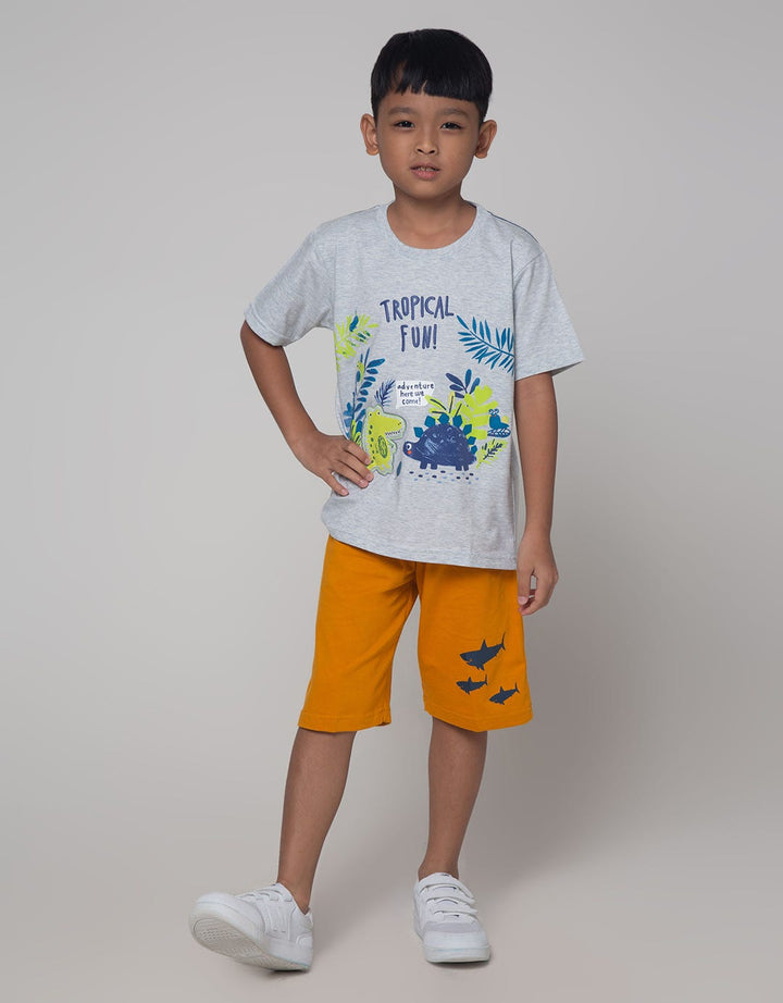 Little M Tropical Fun Kaos Anak Laki-laki