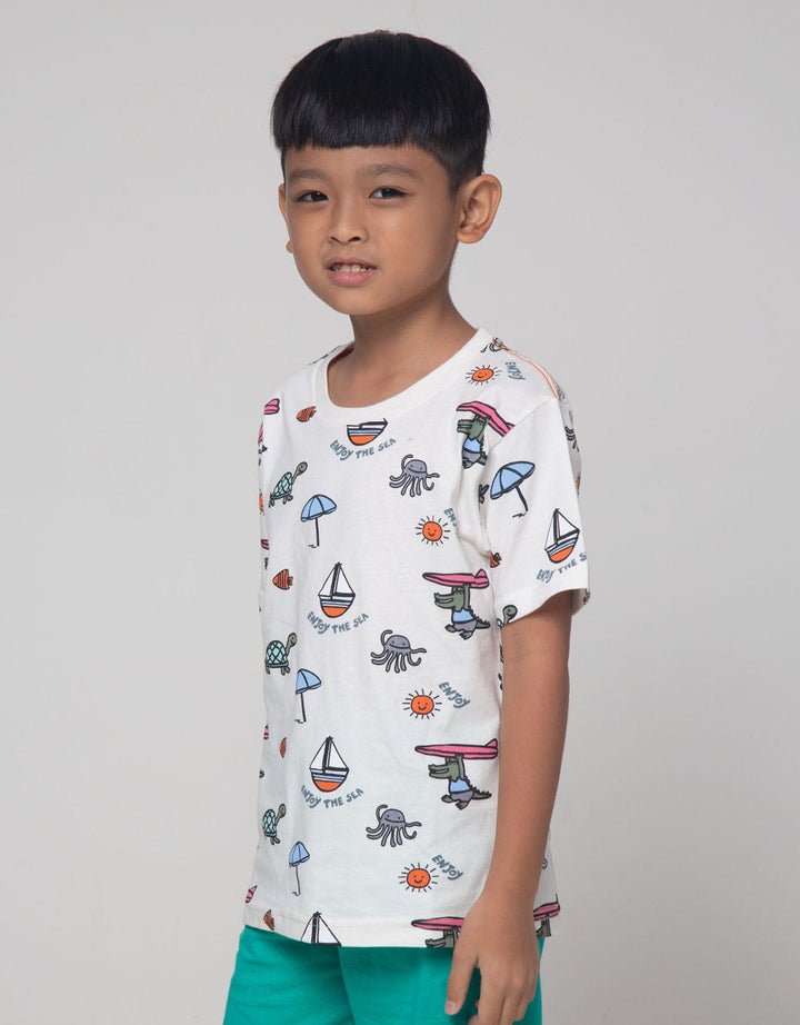 Little M Enjoy The Sea Boys T-Shirt