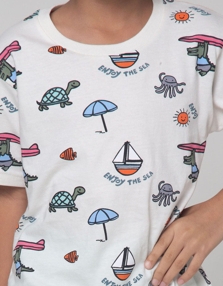 Little M Enjoy The Sea Boys T-Shirt