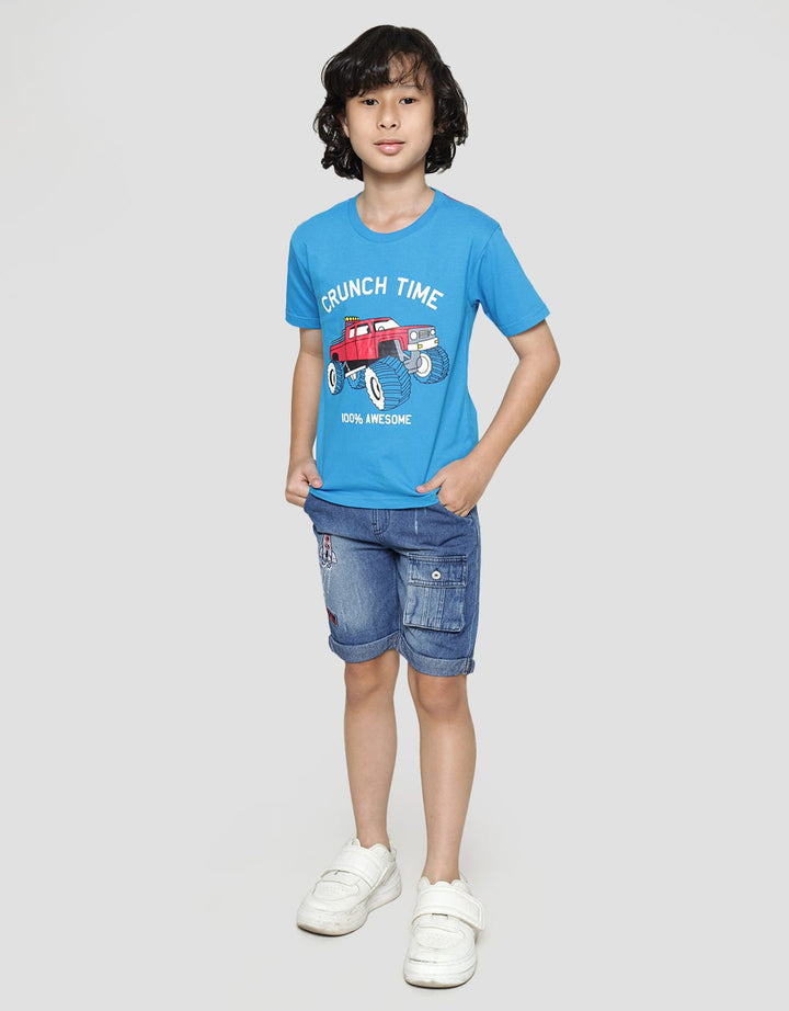 Little M Car Crunch Time Boys T-Shirt