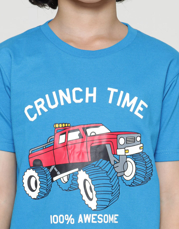 Little M Car Crunch Time Boys T-Shirt