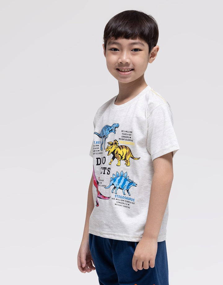 Little M Short Sleeve T-Shirt Dino Facts