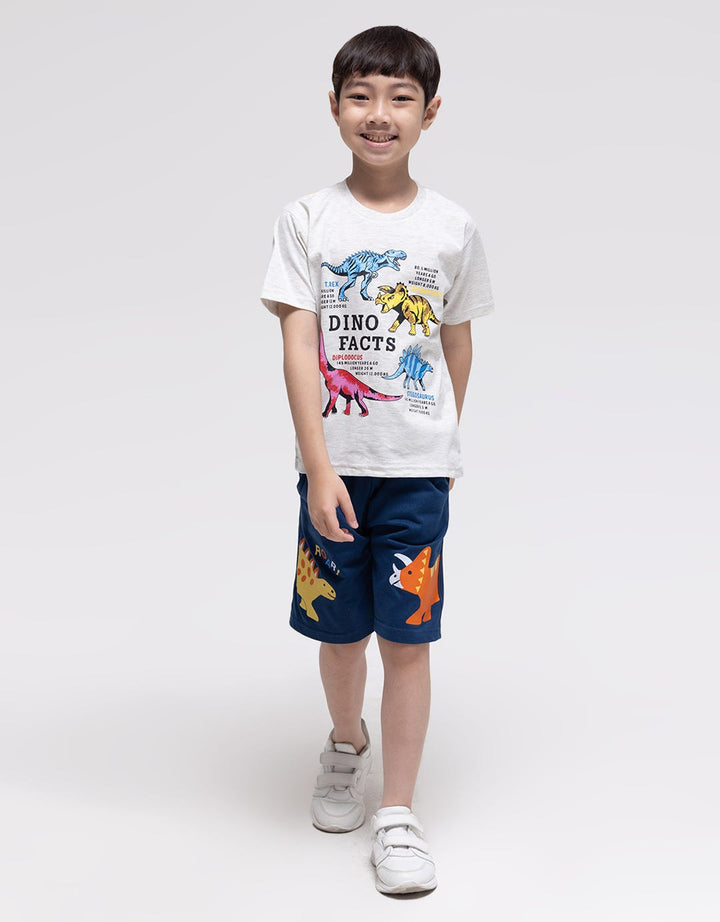Little M Short Sleeve T-Shirt Dino Facts