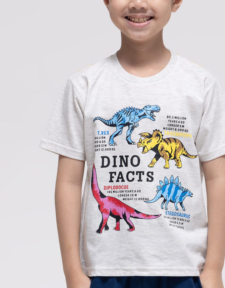 Little M Short Sleeve T-Shirt Dino Facts