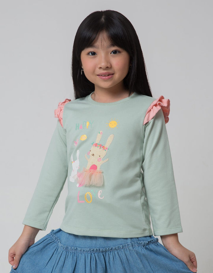 Little M Bunny Flop Kaos Anak Perempuan
