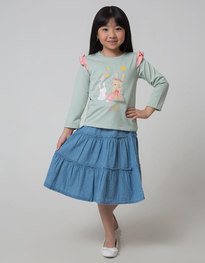 Little M Bunny Flop Kaos Anak Perempuan