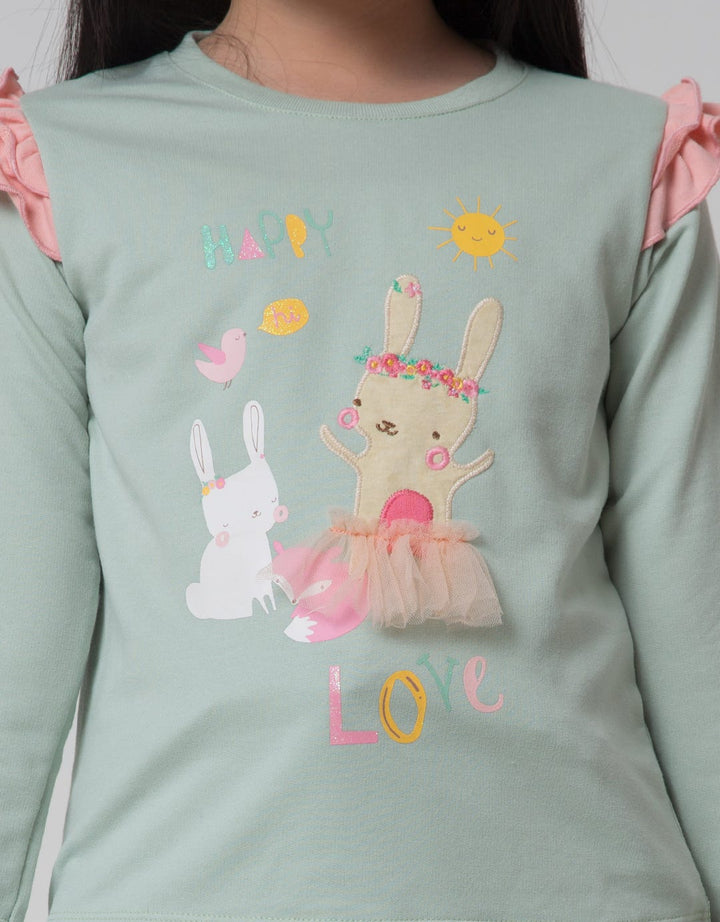 Little M Bunny Flop Kaos Anak Perempuan