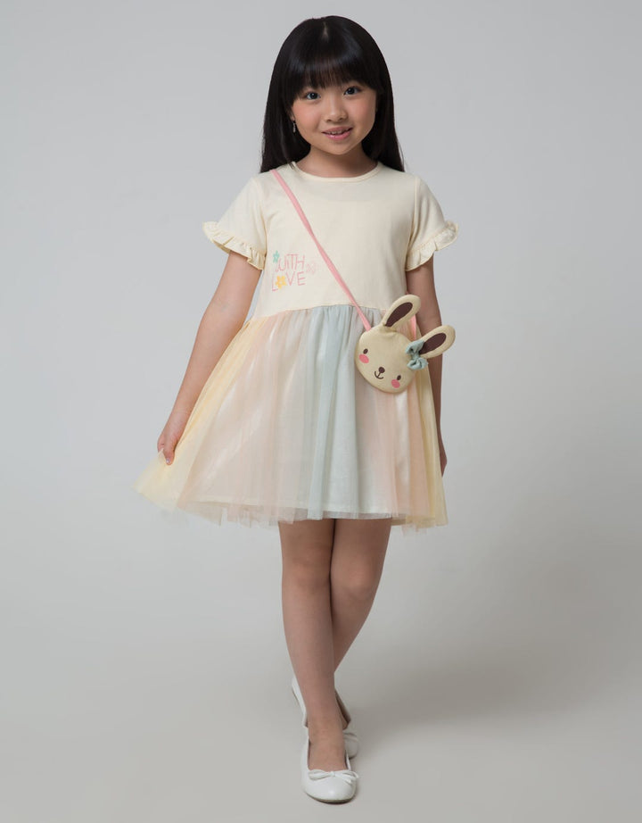 Little M Bunny Flop Dress Anak Perempuan