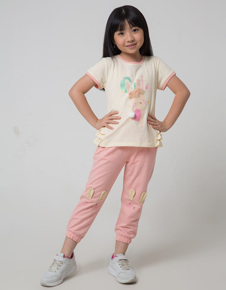 Little M Bunny Flop Celana Jogger Anak Perempuan