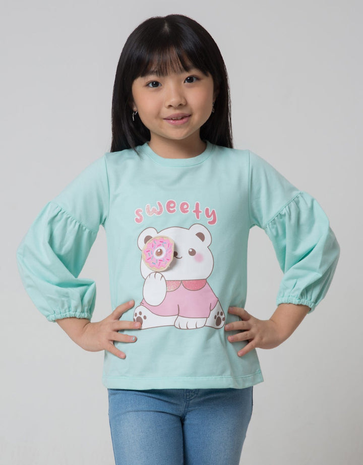 Little M Sweety Bear Kaos Anak Perempuan
