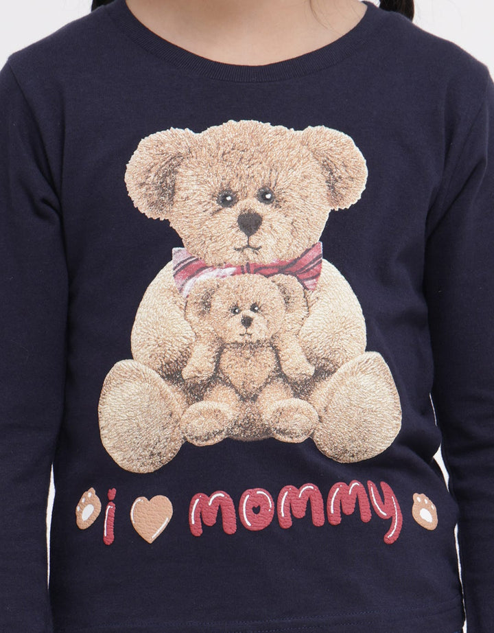 Little M Long Sleeve T-Shirt Bear I Love Mommy
