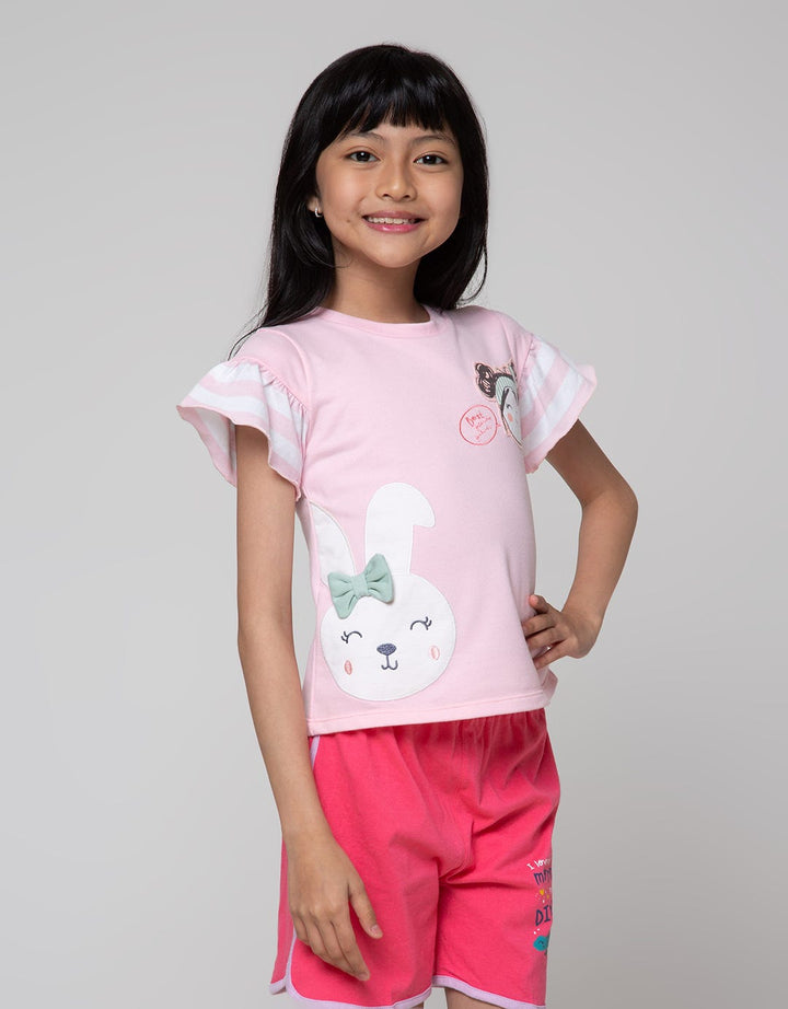 Little M Ruffle Best Kaos Anak Perempuan