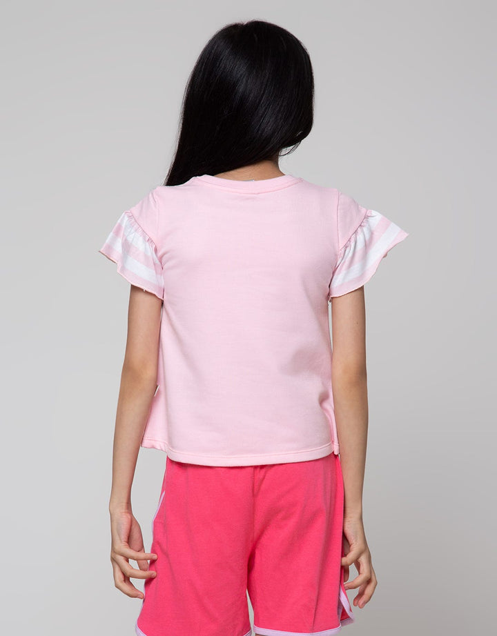 Little M Ruffle Best Kaos Anak Perempuan