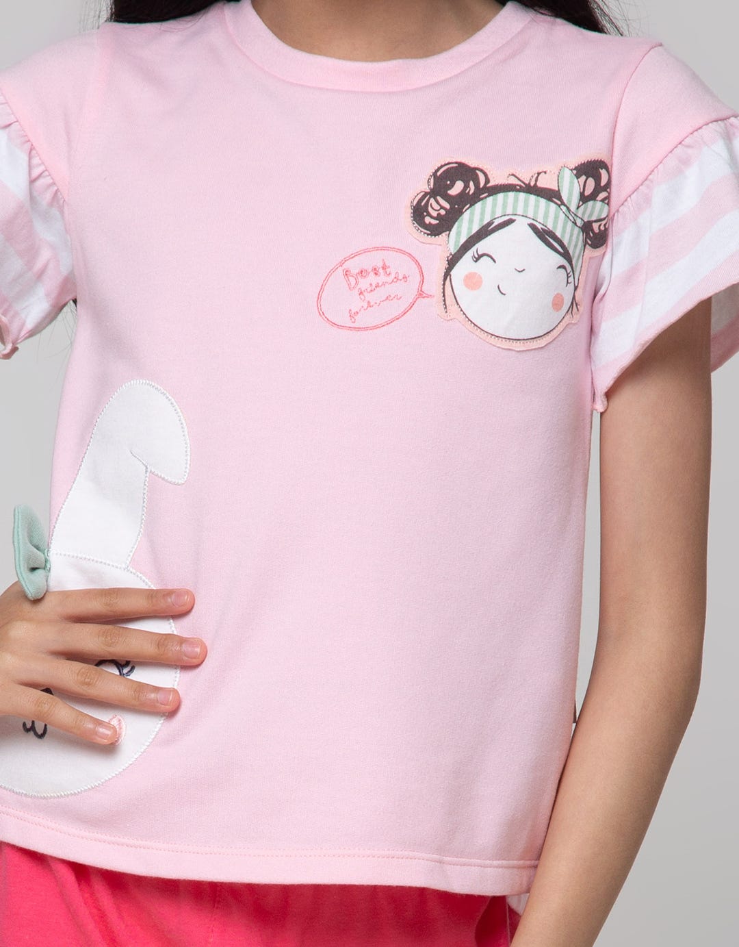 Little M Ruffle Best Kaos Anak Perempuan
