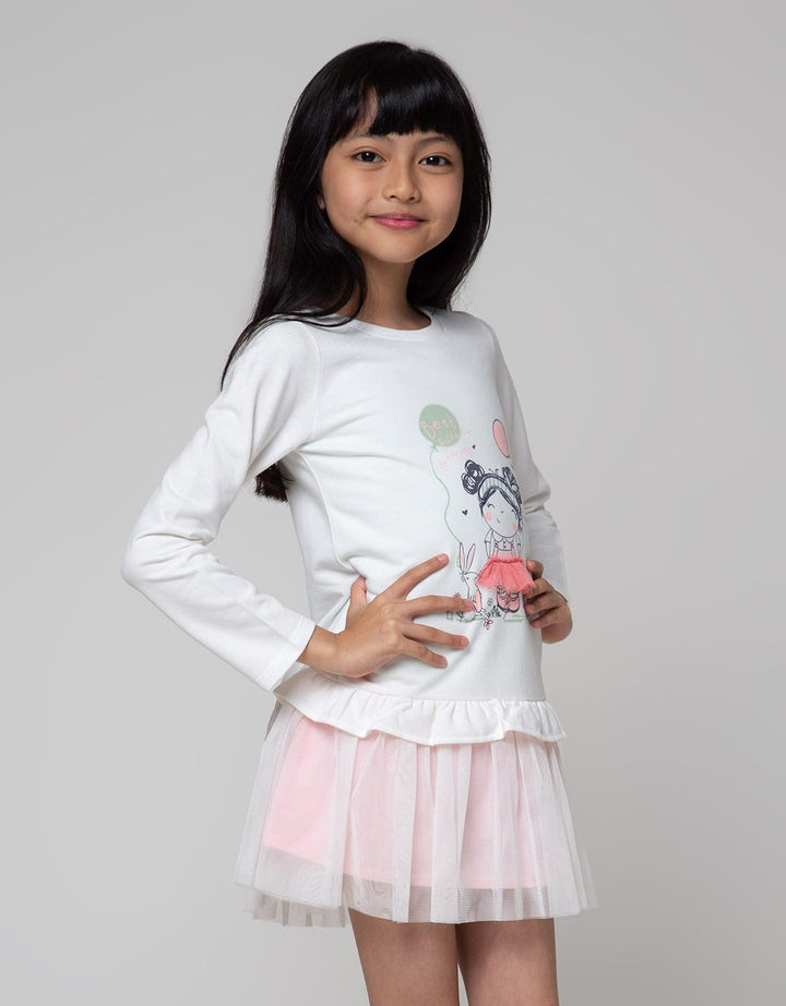 Little M Long Sleeve Midi Dress Tile Nonik Best Friends