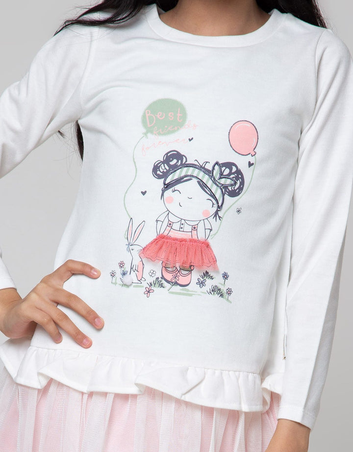 Little M Long Sleeve Midi Dress Tile Nonik Best Friends