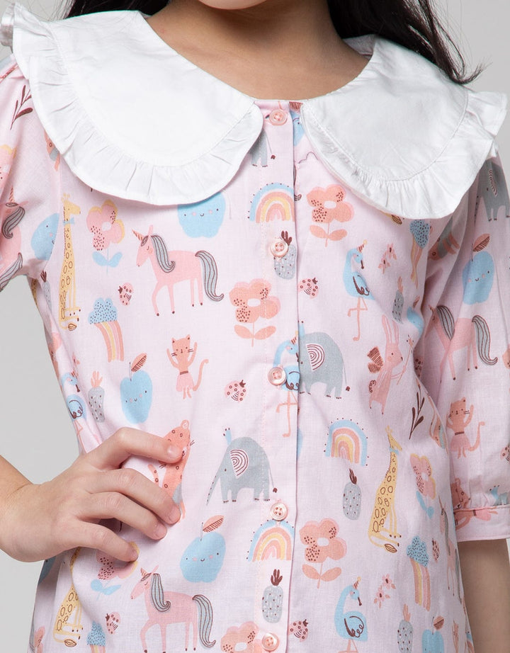 Little M Korean Ruffle Blouse Anak Perempuan