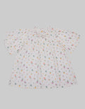 Little M Blouse Print Lengan Balon Anak Perempuan
