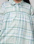 Little M Check Plaid Kemeja Blouse Anak Perempuan