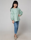 Little M Ruffle Detail Blouse for Girls