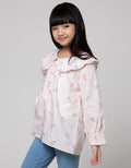 Little M Long Sleeve Shirt Kancing Karet Bawah