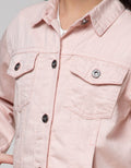Little M Denim Jacket Belakang Bordir Aplikasi Unicorn