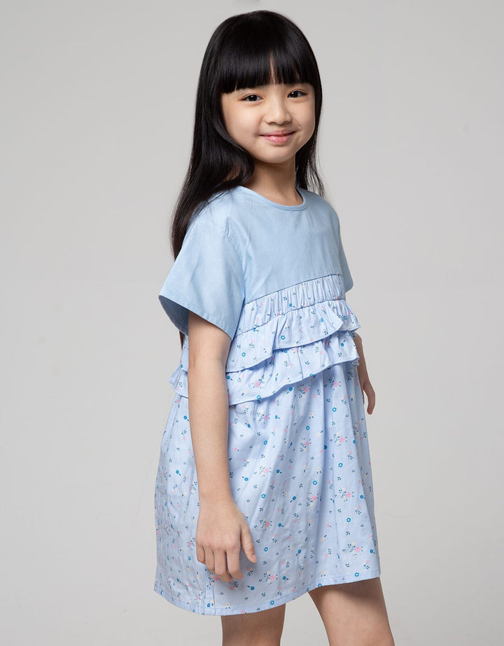 Little M Ruffle Smok Dress Anak Perempuan
