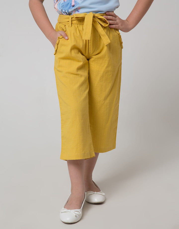 Little M Woven Salur Dobby Girls Pants