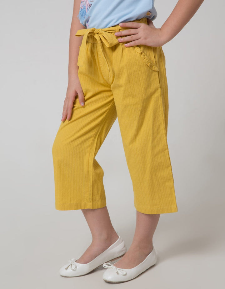 Little M Woven Salur Dobby Girls Pants