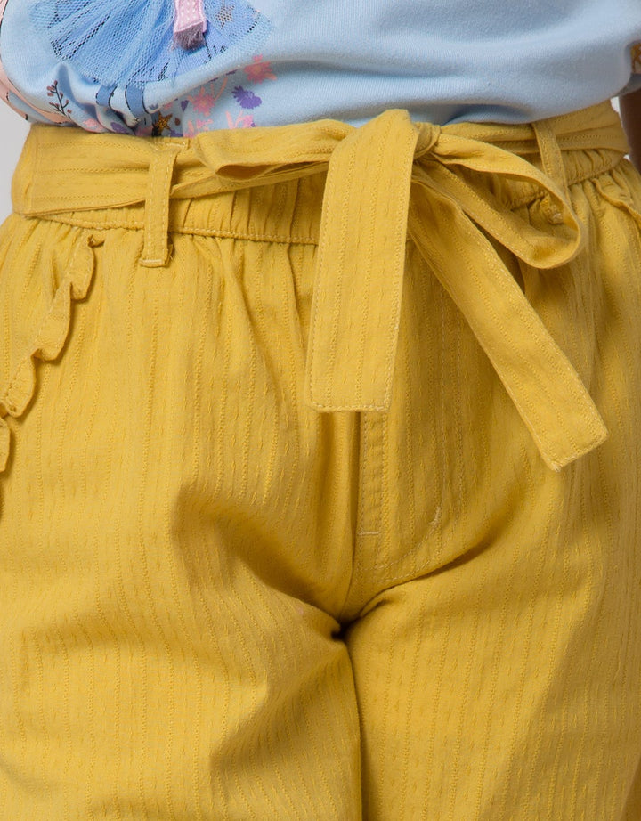 Little M Woven Salur Dobby Girls Pants
