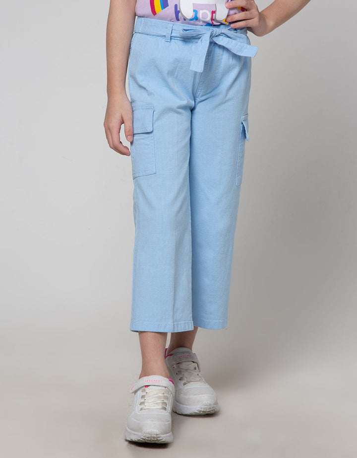 Little M Belt Cargo Celana Panjang Anak Perempuan