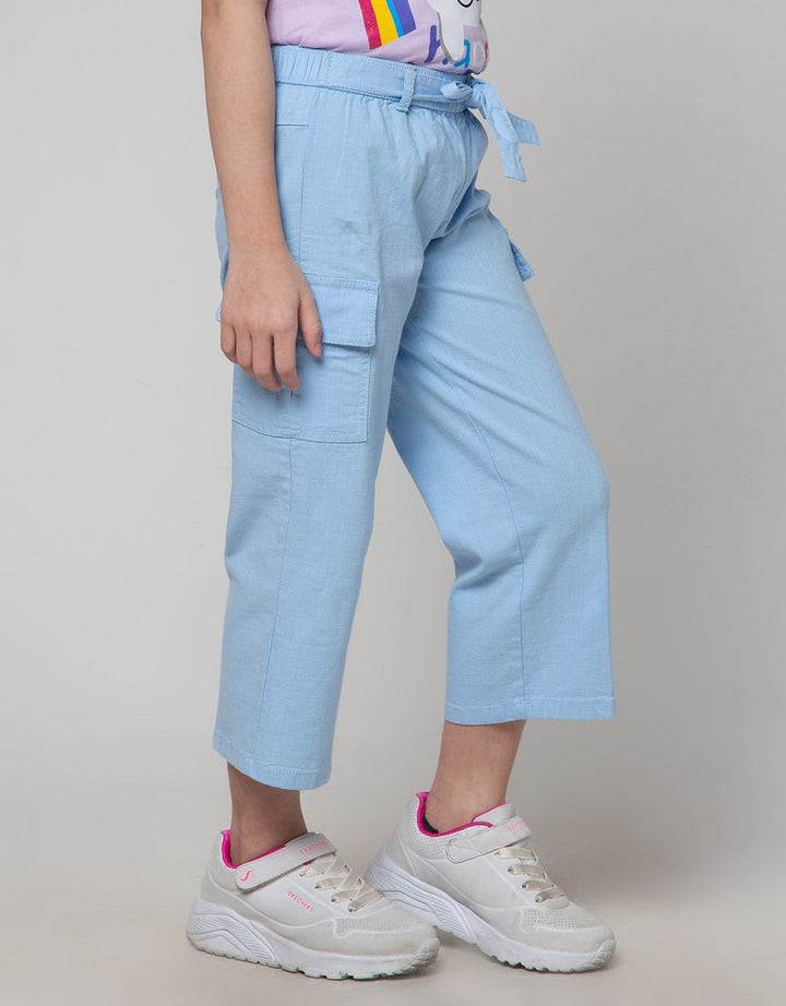 Little M Belt Cargo Celana Panjang Anak Perempuan