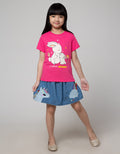 Little M Denim Long Pants Jegging Bordir Bawah Kelinci