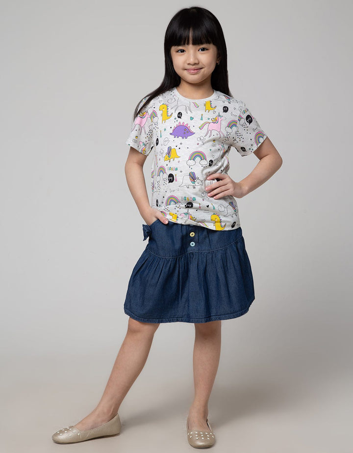 Little M Skirt With Button Anak Perempuan