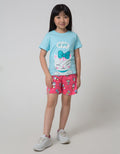Little M Animal Text Kaos Anak Perempuan