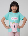 Little M Animal Text Q3 Kaos Anak Perempuan