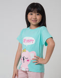 Little M Animal Text Q3 Kaos Anak Perempuan