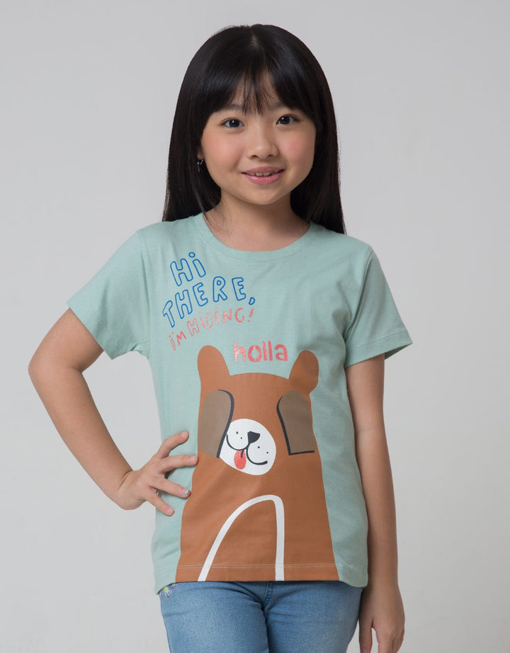 Little M Short Sleeve T-Shirt Bear Hi There
