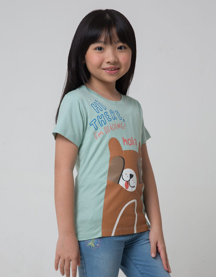 Little M Short Sleeve T-Shirt Bear Hi There