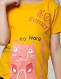 Little M Funny Print Kaos Anak Perempuan