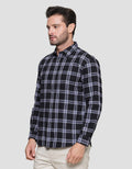 Gabs Denim Check Basic Kemeja Pria