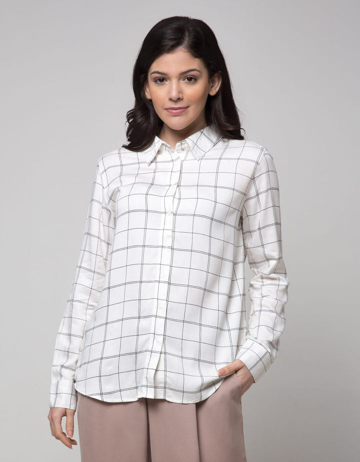 Connexion Long Sleeve Shirt Basic Checked Print