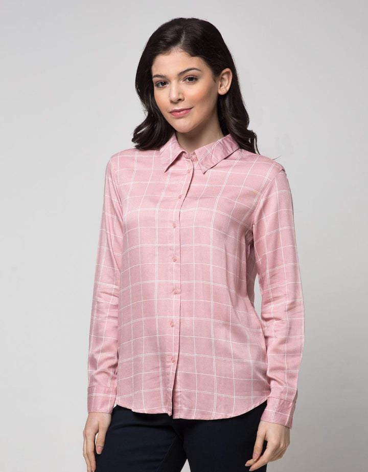 Connexion Long Sleeve Shirt Basic Checked Print