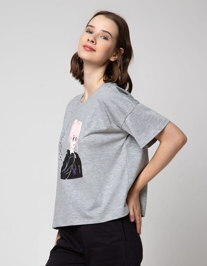 Nevada Short Sleeve T-Shirt Boxy Anime Logo N