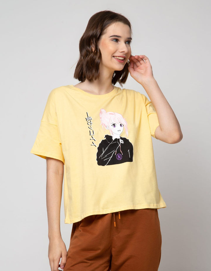 Nevada Short Sleeve T-Shirt Boxy Anime Logo N